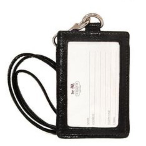 NWT Coach Lanyard ID Badge Leopard Ocelot Holder - Picture 2 of 3